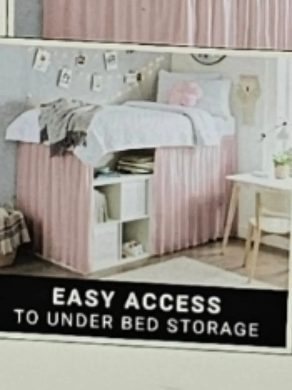 Rachel Zoe Bed Skirt Lofted Dorm Bed Twin XL Bedding New Pink 39